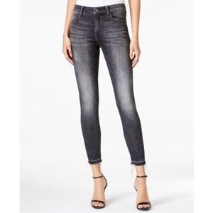 M1858  Kristen Ankle Raw Hem Jeans Sz 29